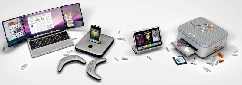 Illustration for article titled Lego Mac, Tri-Screen MacBook, and Other Cool Apple Prototypes
